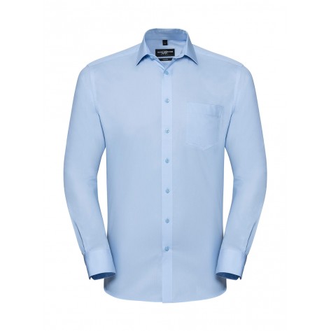 Russell Collection Men's LS Tailored Coolmax® Shirt