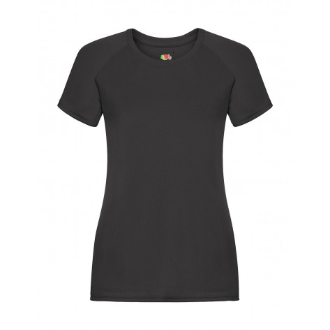 Fruit of the Loom Ladies' Performance T - Black - M