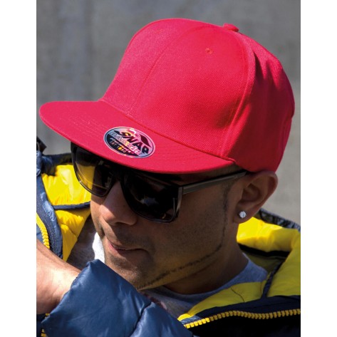 Result Headwear Bronx Original Flat Peak Snap Back Cap