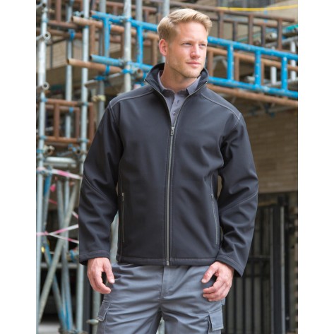 Result Work-Guard Men's Treble Stitch Softshell