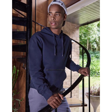Kustom Kit Pique Hoodie with Zipped Pocket
