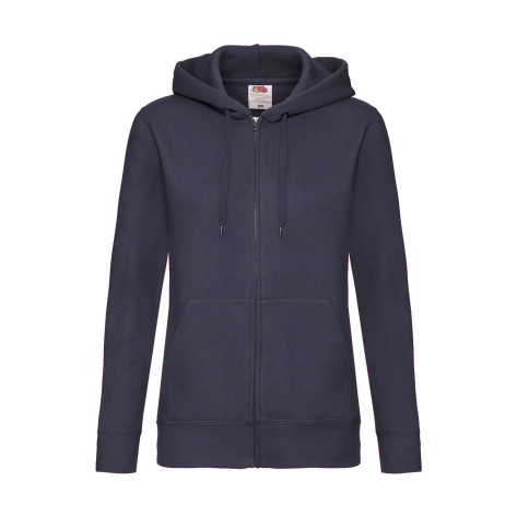 Fruit of the Loom Premium Hooded Sweat Jacket Lady-Fit - Navy Blue - 2XL
