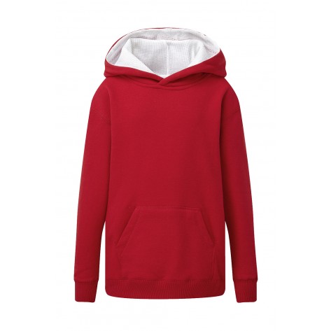 SG Originals Contrast Hooded Sweatshirt Kids - Red - 2XL