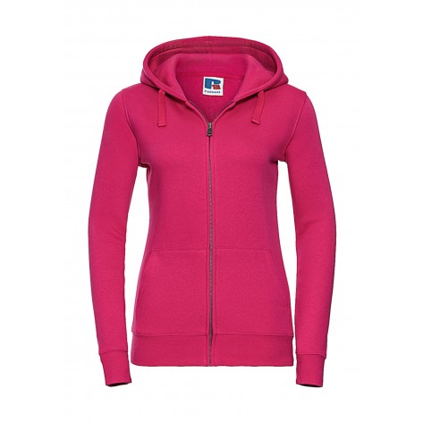 Russell Damen Authentischer Kapuzenpullover mit Reißverschluss
