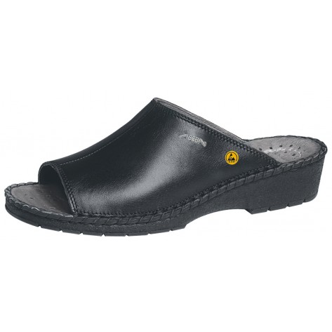 Abeba ESD-Berufsschuhe Reflexor® Pantolette schwarz CE ESD