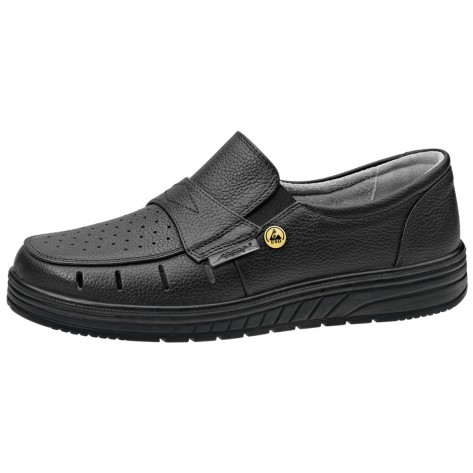 Abeba Berufsschuhe air cushion O1 Slipper schwarz CE ESD SRA