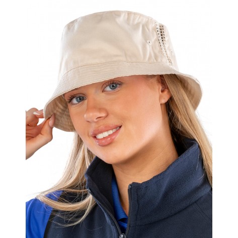Result Headwear Sporty Hat with Mesh Panels