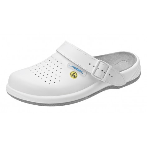 Abeba Berufsschuhe Arrow OB Clog weiß CE ESD SRA