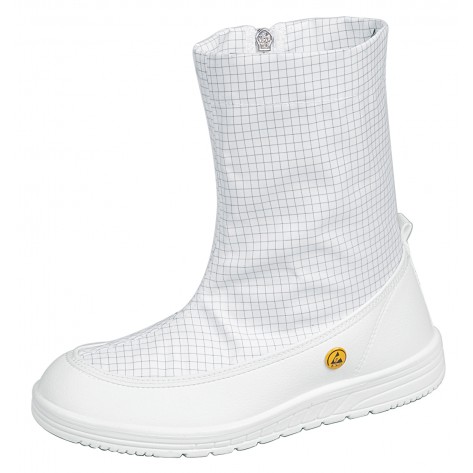 Abeba ESD-Berufsschuhe Reinraum OB Reinraumstiefel weiß CE ESD SRA