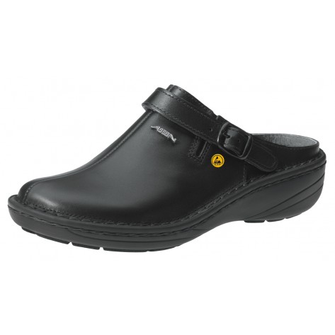 Abeba ESD-Berufsschuhe Reflexor® Comfort OB Clog schwarz CE ESD SRB