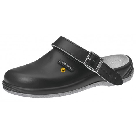 Abeba ESD-Berufsschuhe Arrow OB Clog schwarz CE ESD SRA