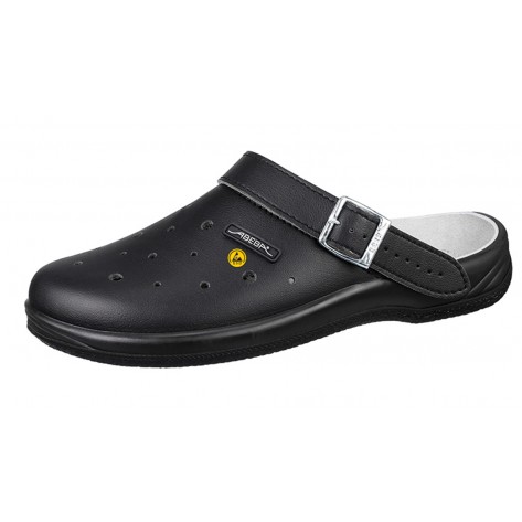Abeba ESD-Berufsschuhe Arrow OB Clog schwarz CE ESD SRA