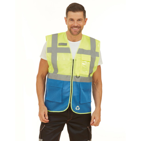 Yoko Fluo Open Mesh Executive Waistcoat