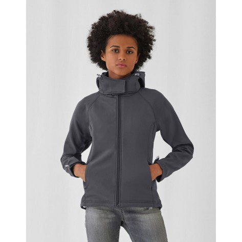 B&C Outerwear Hooded Softshell/women