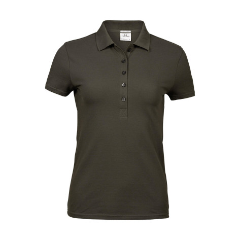 Tee Jays Ladies' Luxury Stretch Polo - Green - 3XL