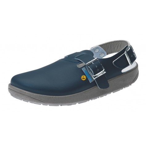 Abeba ESD-Berufsschuhe rubber OB Clog marine CE ESD SRC