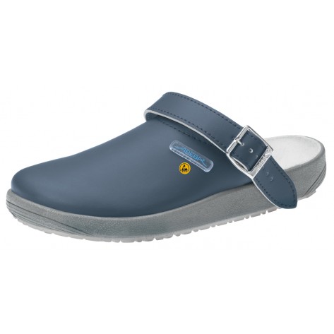 Abeba ESD-Berufsschuhe rubber OB Clog marine CE ESD SRC