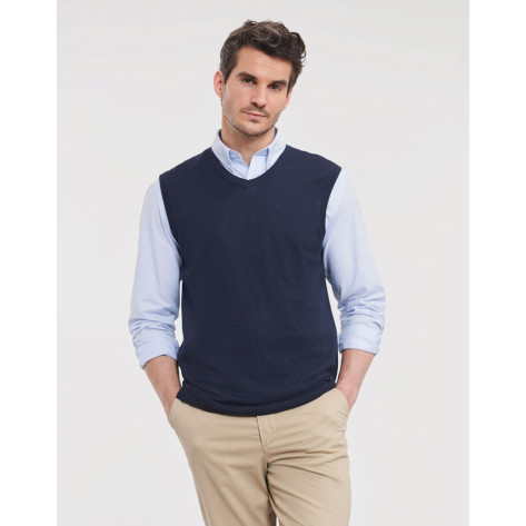 Russell V-Ausschnitt Ärmelloser Strickpullover