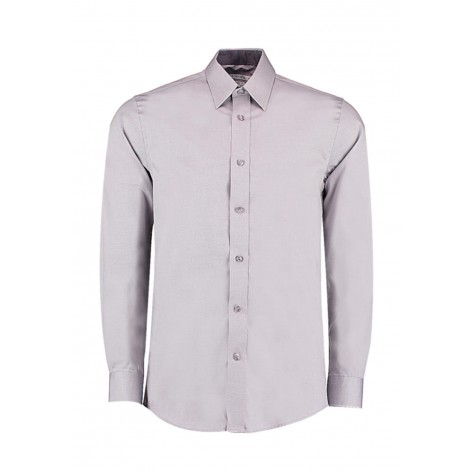 Kustom Kit Tailored Fit Premium Contrast Oxford Shirt