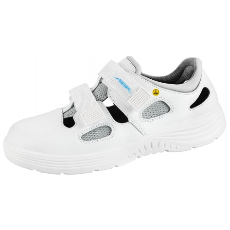 Abeba ESD-Berufsschuhe x-light O1 Sandale weiß CE ESD SRC