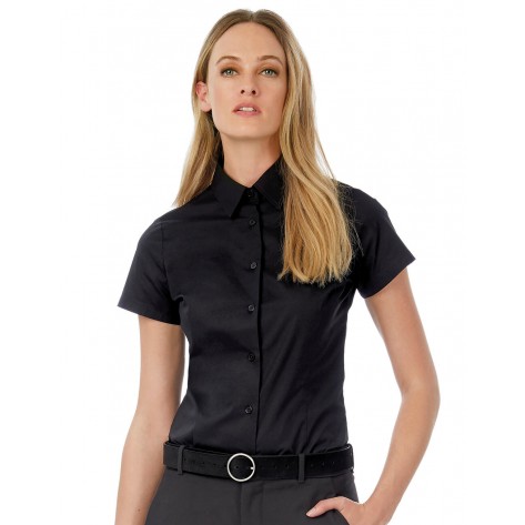 B&C Black Tie SSL/women Poplin Shirt 