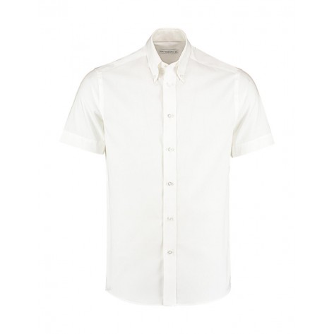 Kustom Kit Tailored Fit Premium Oxford Shirt SSL