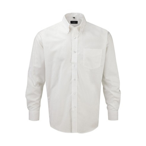 Russell Oxford Hemd LA White - Größe 5XL
