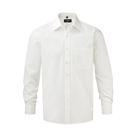 Russell Baumwoll-Popelin Hemd LA White - Größe 2XL