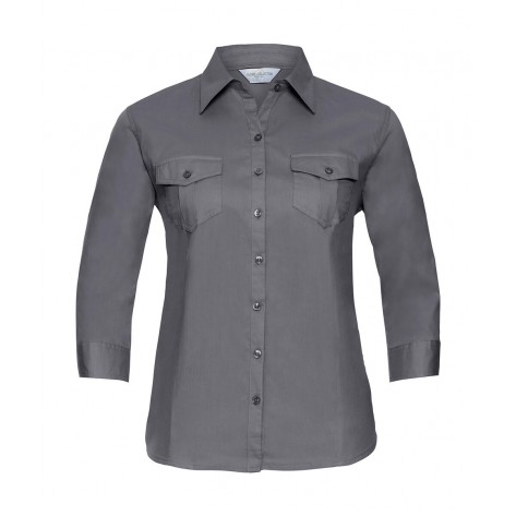 Russell Damen Roll 3/4 Arm Shirt
