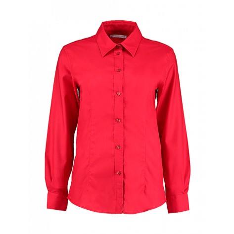 Kustom Kit Women's Tailored Fit Workwear Oxford Shirt