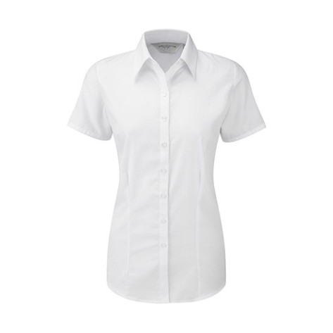 Russell Ladies Herringbone Shirt White - Größe S