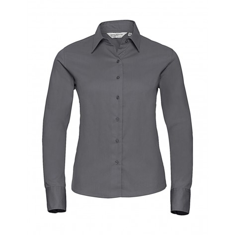 Auslauf Russell Damen Klassisches Twill Hemd LS Auslauf