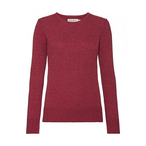 Russell Collection Ladies' Crew Neck Knitted Pullover