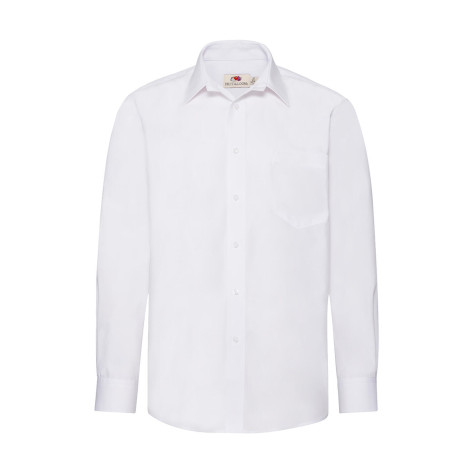 Fruit of the Loom Poplin Hemd LS