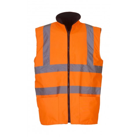 Yoko Fluo Fleece Reversible Bodywarmer