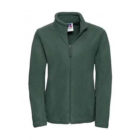 Russell Ladies Full Zip Outdoor Fleece Bottle Green - Größe 2XL (Retoure-Ware)
