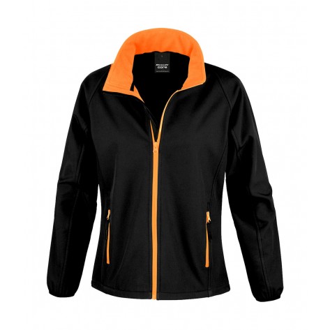 Result Core Ladies' Printable Softshell Jacket - Black - XL