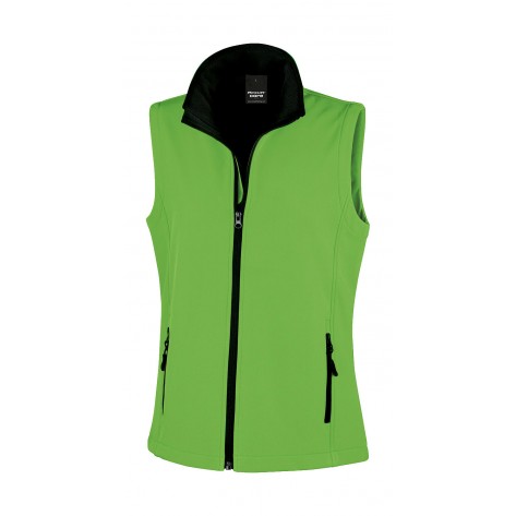 Result Core Women's Printable Softshell Bodywarmer - Green - M