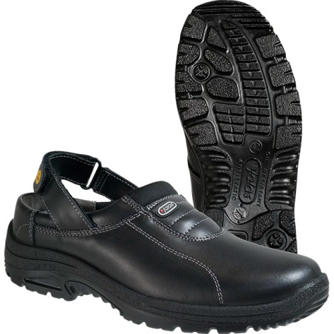 Jalas Sandale O1 JALAS® CLEAN 5002 MENU BLACK Schnallenverschluss SR ESD