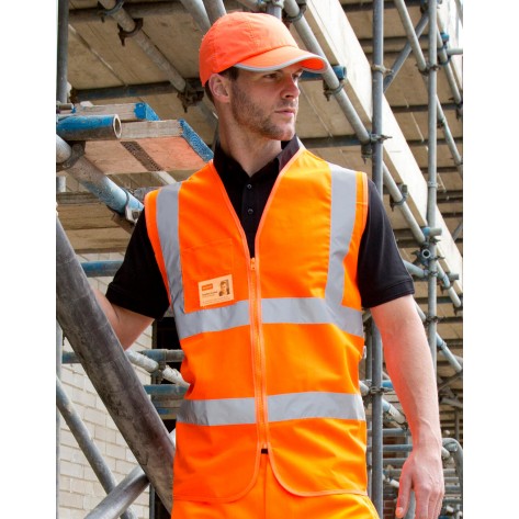 Result Safe-Guard Zip I.D Safety Tabard