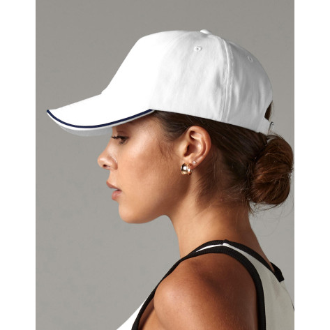 Beechfield Authentische 5-Panel-Kappe - Piped Peak