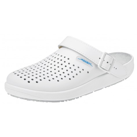 Abeba Berufsschuhe rubber OB Clog weiß CE SRC