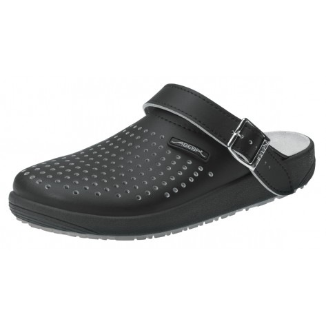 Abeba Berufsschuhe rubber OB Clog schwarz CE SRC