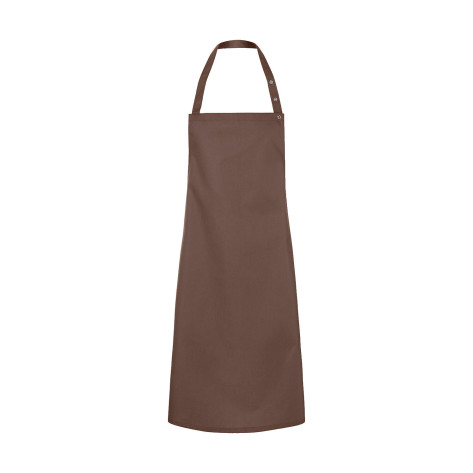 Karlowsky Bib Apron Press Stud Santorini - Brown - ONE SIZE
