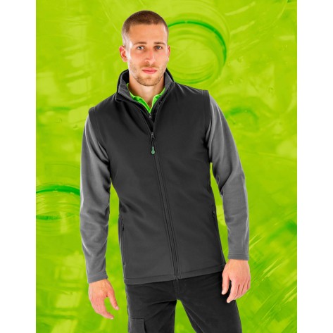 Result Genuine Recycled Men's Recycled 2-Layer Printable Softshell B/W