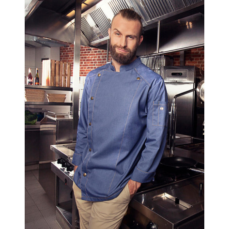 Karlowsky Kochjacke Jeans-Style