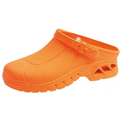 Abeba Berufsschuhe autoklavierbare Clogs OB Clog orange CE SRC