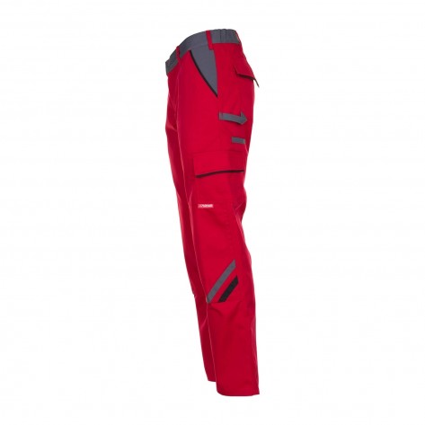 Planam Highline Damen Bundhose rot/schiefer 40 (Retoure-Ware)