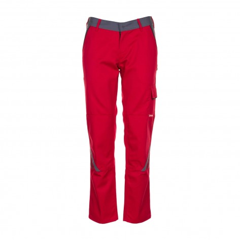 Planam Highline Damen Bundhose rot/schiefer 42 (Retoure-Ware)