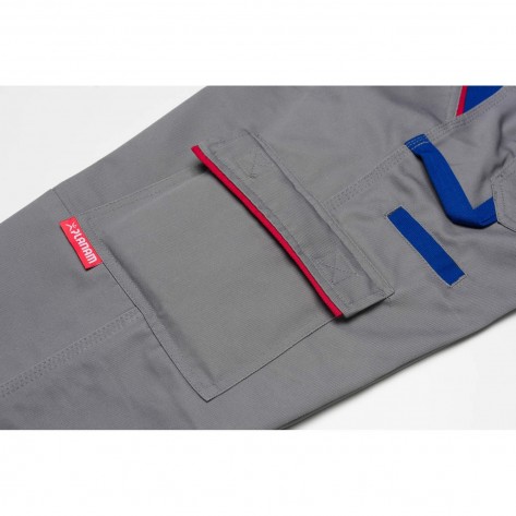 Planam Highline Bundhose zink/schiefer/rot 52 (Retoure-Ware)